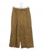 45Rフォーティファイブ・アール）の古着「コットンリネンタックワイドPANTS」｜ベージュ