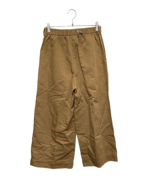 45R（フォーティファイブ・アール）45R (フォーティファイブ・アール) コットンリネンタックワイドPANTS ベージュ サイズ:3の古着・服飾アイテム