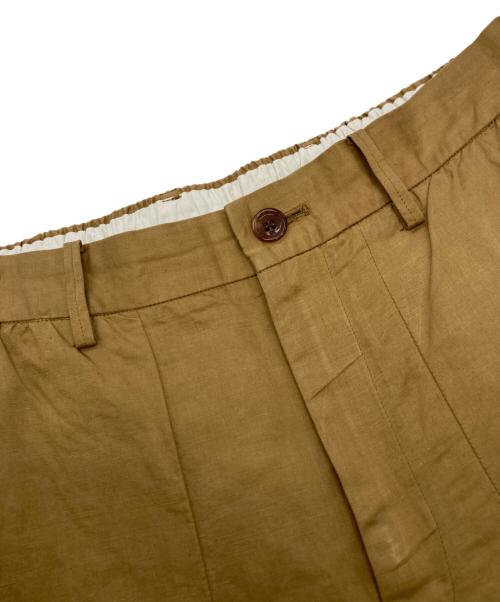 45R（フォーティファイブ・アール）45R (フォーティファイブ・アール) コットンリネンタックワイドPANTS ベージュ サイズ:3の古着・服飾アイテム