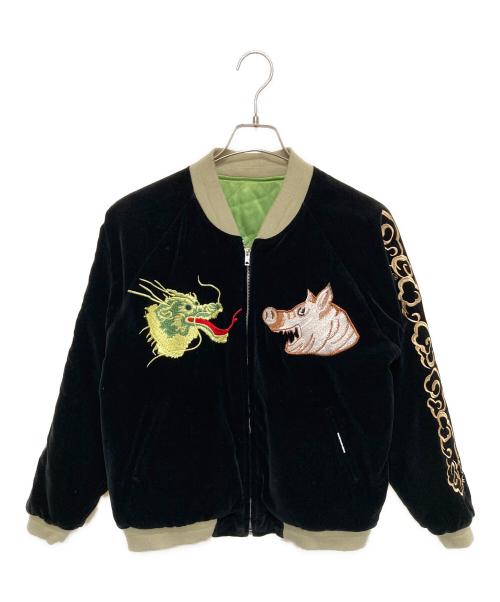 STUDIO D'ARTISAN（ステュディオダルチザン）STUDIO D'ARTISAN (ステュディオダルチザン) 別珍ベロアスカジャン ブラック サイズ:Mの古着・服飾アイテム