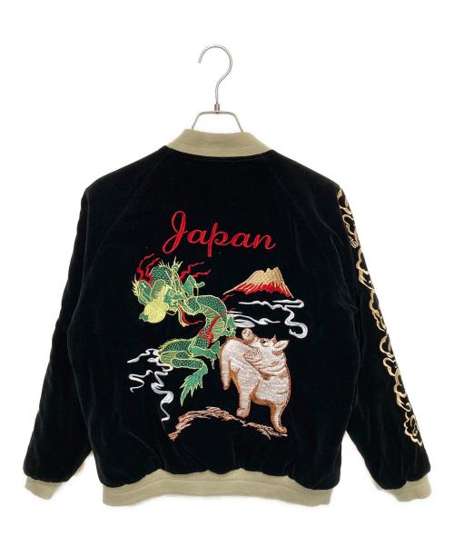 STUDIO D'ARTISAN（ステュディオダルチザン）STUDIO D'ARTISAN (ステュディオダルチザン) 別珍ベロアスカジャン ブラック サイズ:Mの古着・服飾アイテム