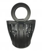 MODERNWEAVINGモダン ウィーヴィング）の古着「カッティングレザーバッグ」｜ブラック