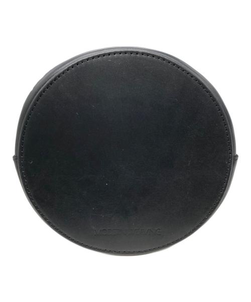 MODERNWEAVING（モダン ウィーヴィング）MODERNWEAVING (モダン ウィーヴィング) カッティングレザーバッグ ブラックの古着・服飾アイテム