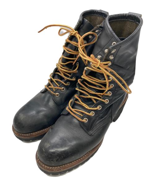 RED WING（レッドウィング）RED WING (レッドウィング) ロガーブーツ ブラック サイズ:UK9の古着・服飾アイテム