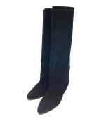 NEBULONIEネブローニ）の古着「スエードロングブーツ」｜ネイビー