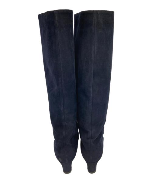 NEBULONIE（ネブローニ）NEBULONIE (ネブローニ) スエードロングブーツ ネイビー サイズ:36の古着・服飾アイテム