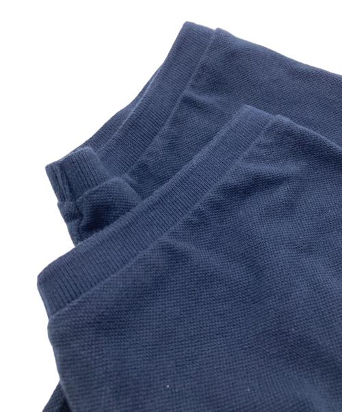 maison kitsune（メゾンキツネ）MAISON KITSUNE (メゾンキツネ) トリコロール フォックスパッチポロシャツ ネイビー サイズ:Ｓの古着・服飾アイテム