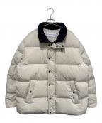Calvin Klein Jeansカルバンクラインジーンズ）の古着「バッジオーバーサイズ ダウンジャケット」｜アイボリー