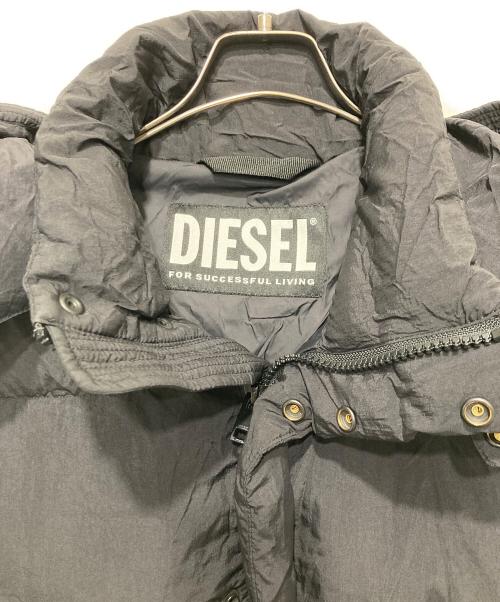DIESEL（ディーゼル）DIESEL (ディーゼル) 袖ロゴパデッドジャケット ブラック サイズ:XLの古着・服飾アイテム