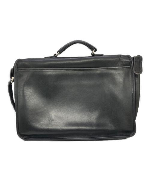 COACH（コーチ）COACH (コーチ) オールレザーブリーフケース ブラックの古着・服飾アイテム