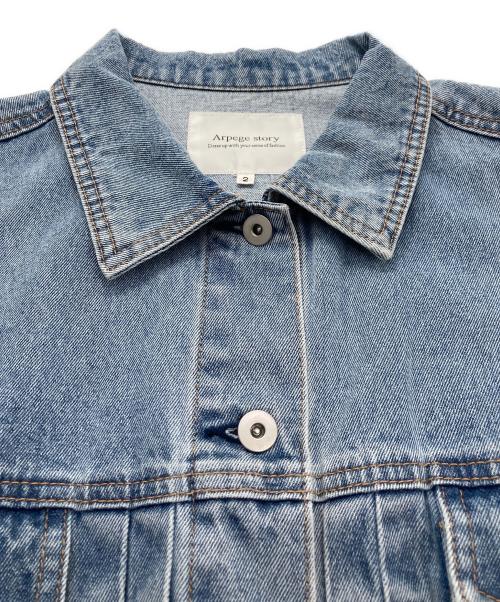 ARPEGE STORY（アルページュストーリー）Arpege story (アルページュストーリー) オーバースリーブGジャン ブルー サイズ:2の古着・服飾アイテム