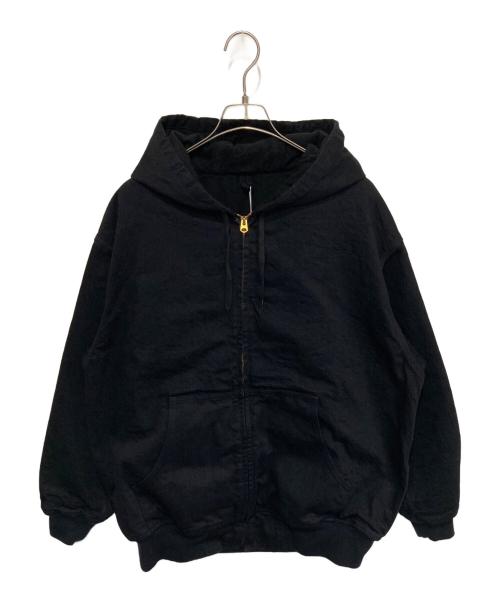 COMOLI（コモリ）COMOLI (コモリ) ブラックデニム ジップパーカ ブラック サイズ:3 未使用品の古着・服飾アイテム