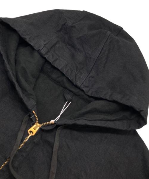 COMOLI（コモリ）COMOLI (コモリ) ブラックデニム ジップパーカ ブラック サイズ:3 未使用品の古着・服飾アイテム