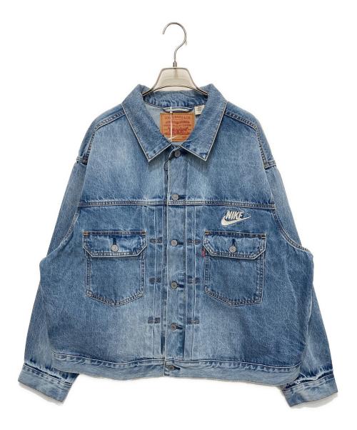 LEVI'S（リーバイス）LEVI'S (リーバイス) NIKE (ナイキ) デニムトラッカージャケット ブルー サイズ:XLの古着・服飾アイテム