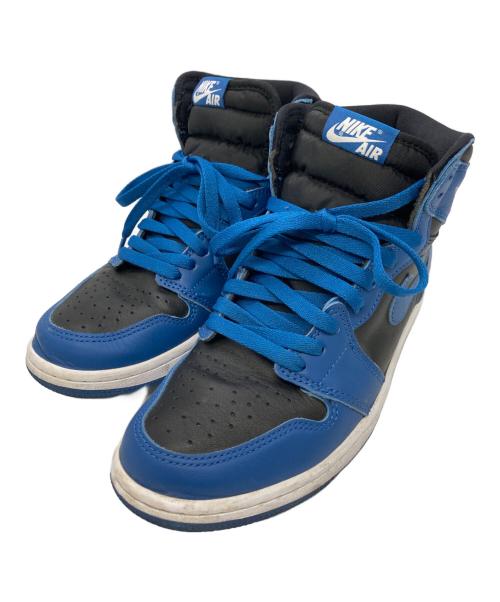 NIKE（ナイキ）NIKE (ナイキ) エアジョーダン 1 レトロ ハイ OG ブルー×ブラック サイズ:US7/UK6/EUR40の古着・服飾アイテム