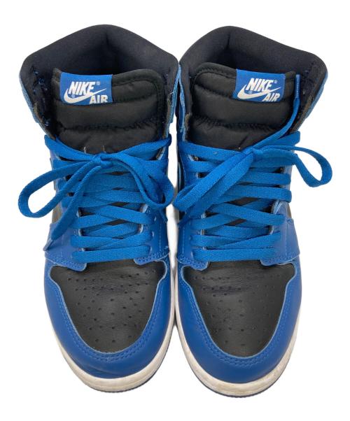 NIKE（ナイキ）NIKE (ナイキ) エアジョーダン 1 レトロ ハイ OG ブルー×ブラック サイズ:US7/UK6/EUR40の古着・服飾アイテム