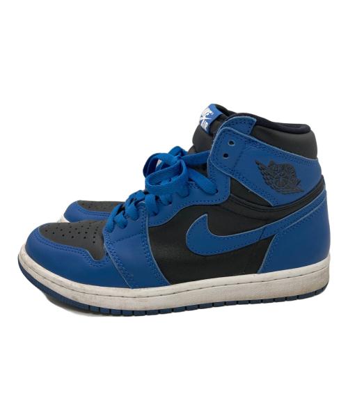 NIKE（ナイキ）NIKE (ナイキ) エアジョーダン 1 レトロ ハイ OG ブルー×ブラック サイズ:US7/UK6/EUR40の古着・服飾アイテム