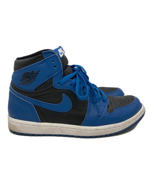 NIKE（ナイキ）NIKE (ナイキ) エアジョーダン 1 レトロ ハイ OG ブルー×ブラック サイズ:US7/UK6/EUR40の古着・服飾アイテム