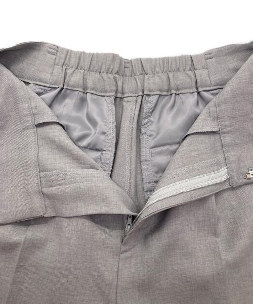 NOLLEY'S（ノーリーズ）NOLLEY'S (ノーリース) ウォッシャブル愛されイージータックワイドパンツ グレー サイズ:38の古着・服飾アイテム