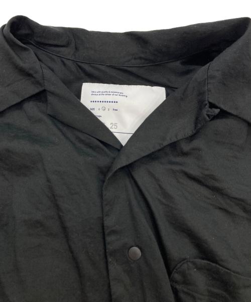 UNTRACE（アントレース）UNTRACE (アントレース) オープンカラーシャツ ブラック サイズ:1の古着・服飾アイテム
