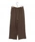 BEAUTY&YOUTH (ビューティーアンドユース) ポリエステルブレンド ドロースト イージーパンツ ブラウン サイズ:Ｍ：3500円