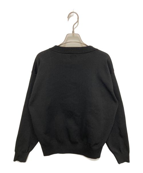 Spick and Span（スピックアンドスパン）Spick and Span (スピックアンドスパン) ウォッシャブクルーネックカーディガン ブラック サイズ:FREEの古着・服飾アイテム