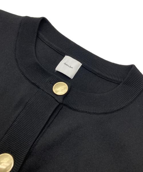 Spick and Span（スピックアンドスパン）Spick and Span (スピックアンドスパン) ウォッシャブクルーネックカーディガン ブラック サイズ:FREEの古着・服飾アイテム