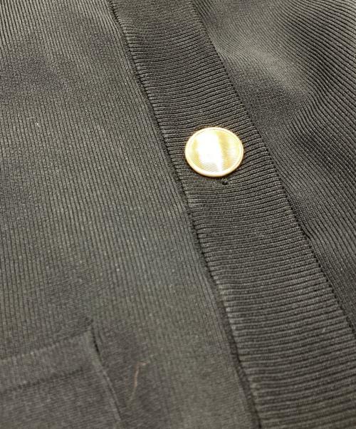 Spick and Span（スピックアンドスパン）Spick and Span (スピックアンドスパン) ウォッシャブクルーネックカーディガン ブラック サイズ:FREEの古着・服飾アイテム