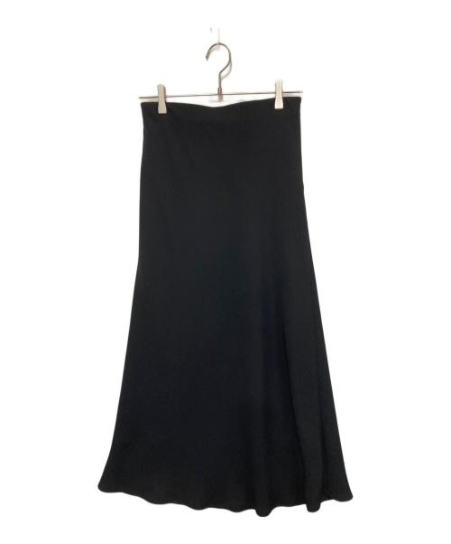 NOLLEY'S sophi（ノーリーズソフィー）NOLLEY'S sophi (ノーリーズソフィー) ウォッシャブルマットサテンナロースカート ブラック サイズ:40の古着・服飾アイテム