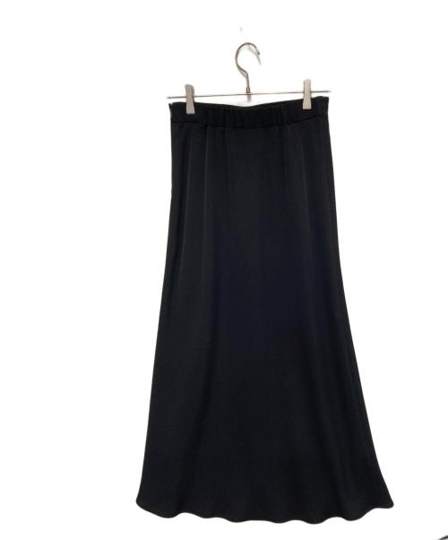 NOLLEY'S sophi（ノーリーズソフィー）NOLLEY'S sophi (ノーリーズソフィー) ウォッシャブルマットサテンナロースカート ブラック サイズ:40の古着・服飾アイテム