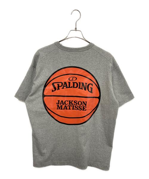 SPALDING（スポルディング）SPALDING (スポルディング) JACKSON MATISSE (ジャクソンマティス) バックプリント ポケットTシャツ グレー サイズ:Mの古着・服飾アイテム