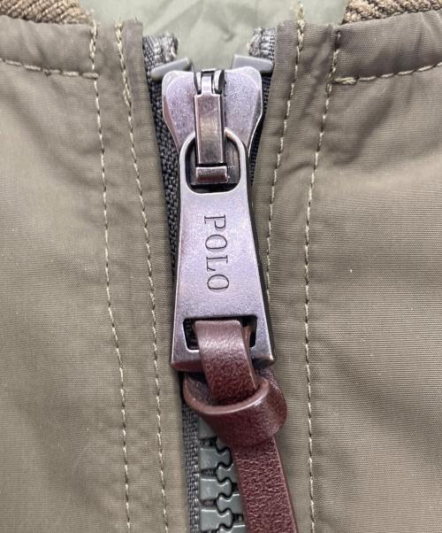 POLO RALPH LAUREN（ポロ・ラルフローレン）POLO RALPH LAUREN (ポロ・ラルフローレン) スモールポニー刺繍ナイロンブルゾン オリーブ サイズ:Ｍの古着・服飾アイテム