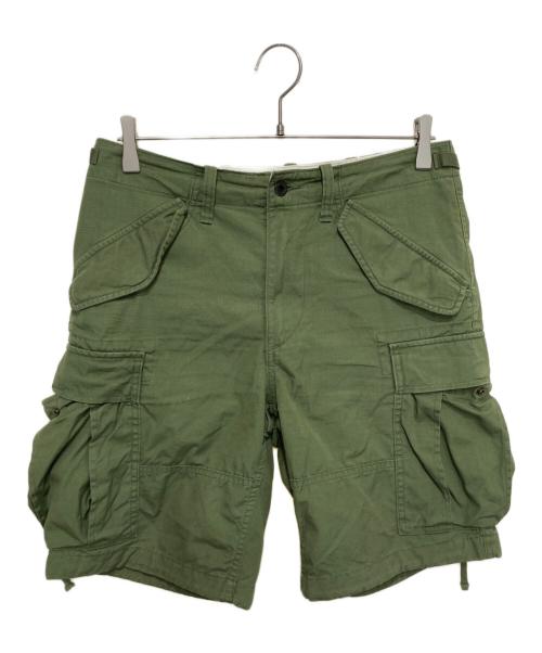 POLO RALPH LAUREN（ポロ・ラルフローレン）POLO RALPH LAUREN (ポロ・ラルフローレン) リップストップカーゴショーツ オリーブ サイズ:71㎝（W28）の古着・服飾アイテム