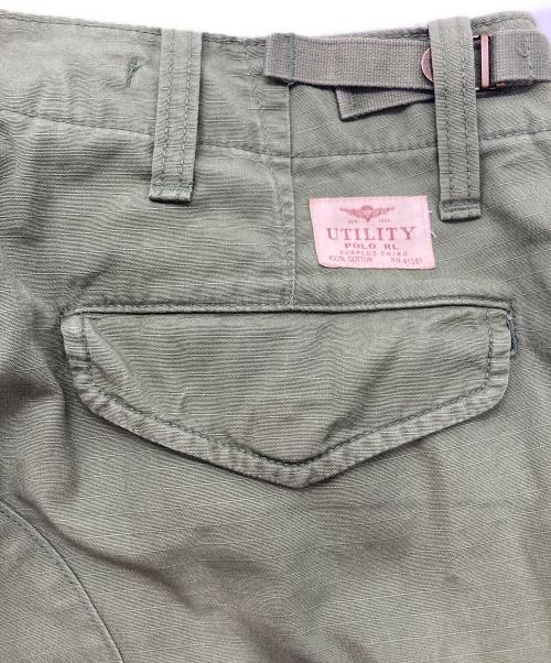 POLO RALPH LAUREN（ポロ・ラルフローレン）POLO RALPH LAUREN (ポロ・ラルフローレン) リップストップカーゴショーツ オリーブ サイズ:71㎝（W28）の古着・服飾アイテム