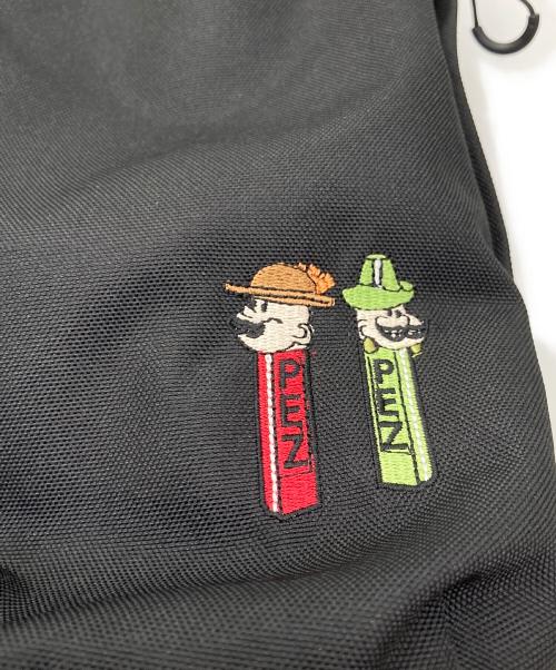 ear PAPILLONNER（イアパピヨネ）ear PAPILLONNER (イアパピヨネ) PEZ (ペッツ) 撥水刺しゅうリュック ブラック サイズ:なしの古着・服飾アイテム