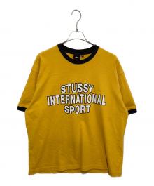 stussy（ステューシー）の古着「スポーツリンガーTシャツ」｜イエロー