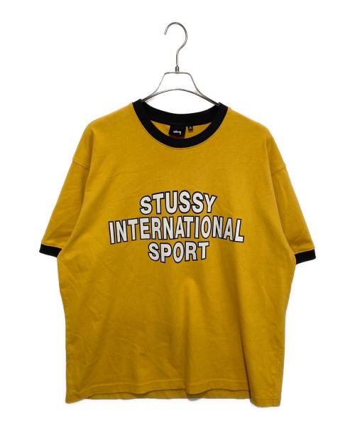 stussy（ステューシー）stussy (ステューシー) スポーツリンガーTシャツ イエロー サイズ:XLの古着・服飾アイテム