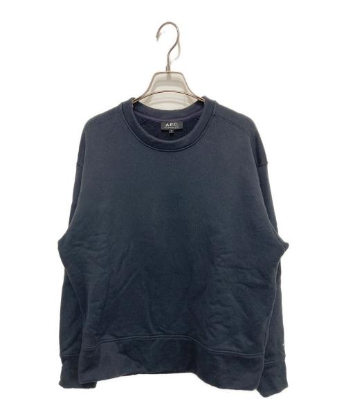 A.P.C.（アーペーセー）A.P.C. (アーペーセー) IENA (イエナ) 別注クルーネックスウェット ネイビー サイズ:Ｓの古着・服飾アイテム