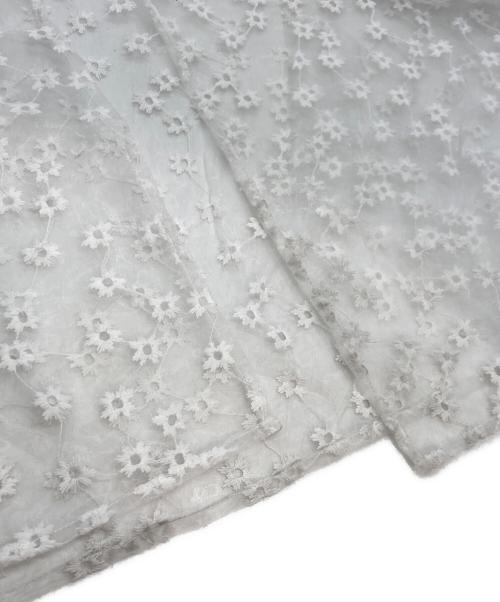 LOEFF（ロエフ）LOEFF (ロエフ) シアークローバーエンブロイダリースカート シアーロングスカート ホワイト サイズ:1の古着・服飾アイテム