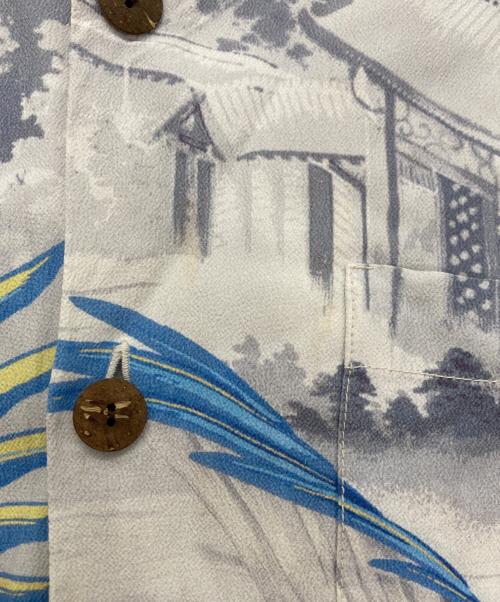 KAMEHAMEHA（カメハメハ）KAMEHAMEHA (カメハメハ) Sun Surf (サンサーフ) 復刻 スペシャルエディション アロハシャツ グレー サイズ:Ｍの古着・服飾アイテム