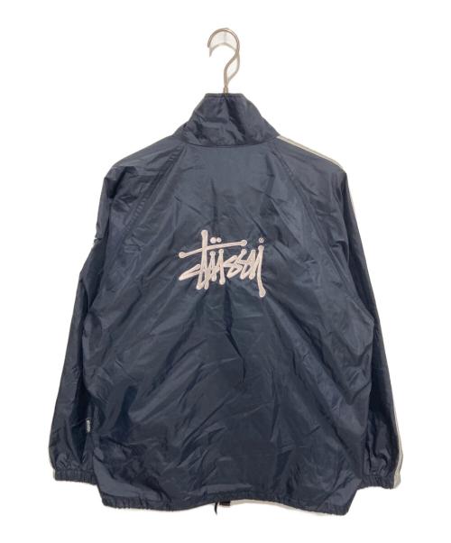 stussy sport（ステューシー スポーツ）stussy sport (ステューシー スポーツ) ロゴ刺繍ナイロンジャケット ネイビー サイズ:Lの古着・服飾アイテム