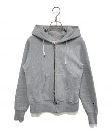 Champion（チャンピオン）の古着「リバースウィーブスウェットパーカー」｜グレー
