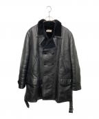 CELINEセリーヌ）の古着「ムートンコート」｜ブラック