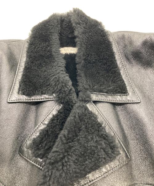 CELINE（セリーヌ）CELINE (セリーヌ) ムートンコート ブラック サイズ:52の古着・服飾アイテム