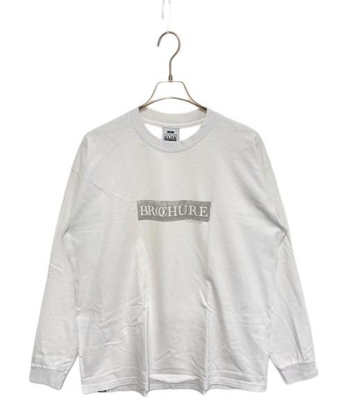BROCHURE（ブローシュアー）BROCHURE (ブローシュアー) ロゴプリントカットソー ホワイト サイズ:XLの古着・服飾アイテム