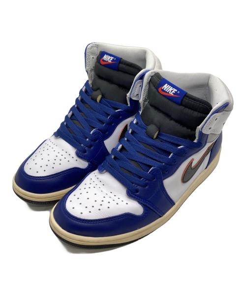 NIKE（ナイキ）NIKE (ナイキ) エア ジョーダン 1 レトロ ハイ OG ホワイト×ネイビー サイズ:US9.5の古着・服飾アイテム
