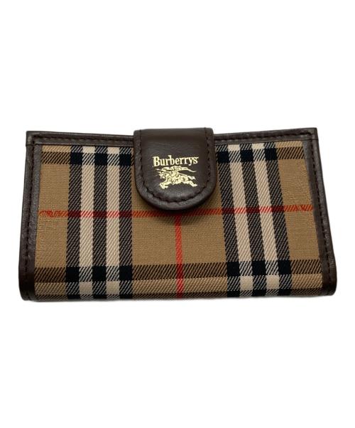Burberry's（バーバリー）Burberry's (バーバリーズ) ノバチェック4連キーケース ブラウンの古着・服飾アイテム