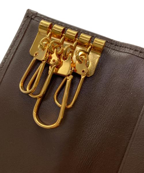 Burberry's（バーバリー）Burberry's (バーバリーズ) ノバチェック4連キーケース ブラウンの古着・服飾アイテム