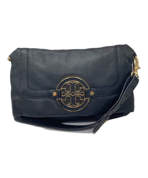 TORY BURCH（トリーバーチ）TORY BURCH (トリーバーチ) フラップレザーショルダーバッグ ブラック サイズ:なしの古着・服飾アイテム