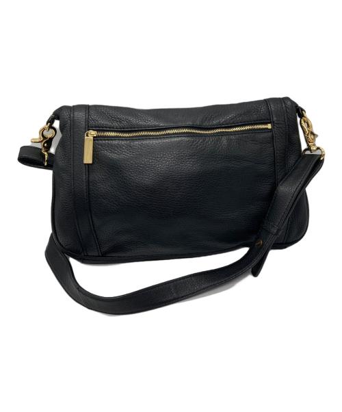 TORY BURCH（トリーバーチ）TORY BURCH (トリーバーチ) フラップレザーショルダーバッグ ブラック サイズ:なしの古着・服飾アイテム